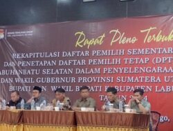 Komisioner Bawaslu Hadiri Rapat Pleno Penetapan DPT Labusel untuk Pemilu 2024