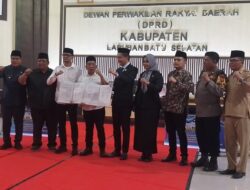 DPRD Labusel Gelar Paripurna Penetapan Bupati dan Wakil Bupati Terpilih 2024