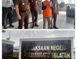 Diduga Korupsi Dana Desa Rp 293 Juta, Mantan Pj Kades Rasau Resmi Ditahan Kejari Labusel