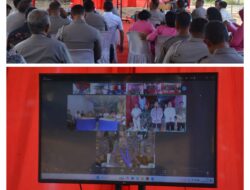 Polres Labusel Dukung Penuh Program Gizi Nasional, Hadiri Zoom Meeting Kapolri dan Letakkan Batu Pertama SPPG