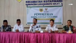 Bupati Fery Sahputra Simatupang Serahkan 225 Paket Daging DAM Haji 2025 untuk Warga Labusel