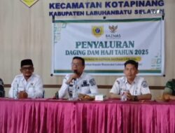 Bupati Fery Sahputra Simatupang Serahkan 225 Paket Daging DAM Haji 2025 untuk Warga Labusel