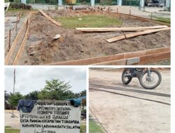 Diduga Dana Telah Cair 100 Persen, Pembangunan Ruang Guru SDN 33 Bangai Baru Dimulai, Sekjen Demokrat Labusel Minta Diaudit