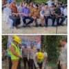 Wakil Bupati Labusel Syahdian Purba Hadiri Peletakan Batu Pertama Pembagunan Jembatan Merah Putih Presisi Aek Torop – Riau