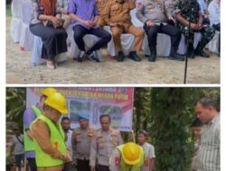 Wakil Bupati Labusel Syahdian Purba Hadiri Peletakan Batu Pertama Pembagunan Jembatan Merah Putih Presisi Aek Torop – Riau